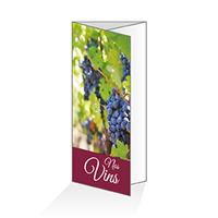 Menu - Carte vins rouges : 6P14x30