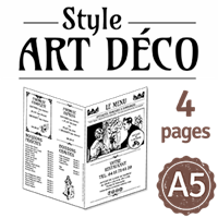 Flyer - Journal style Art Déco : 4PA5