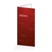 Menu - Typo bordeaux : 4P14x30