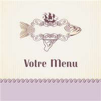 Menu - Vintage rose