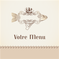 Menu - Vintage saumon