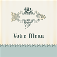 Menu - Vintage vert