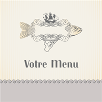 Menu - Vintage gris