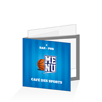 Porte menu - Sport basket : 21x21