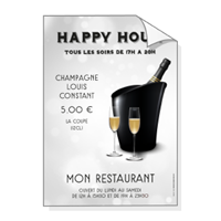 Affiche : HAPPY HOUR Champagne