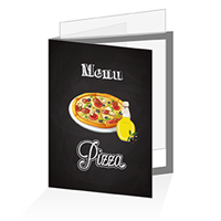 Porte menu - Restauration rapide pizza: A4