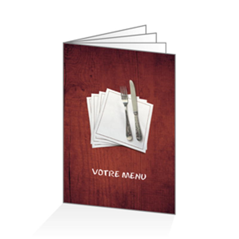 Menu à personnaliser A4 8 pages
