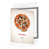 Porte menu - Hot pizza beige : A4