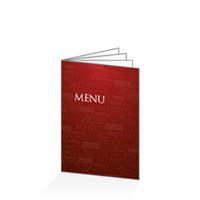 Menu - Typo bordeaux : 8PA5