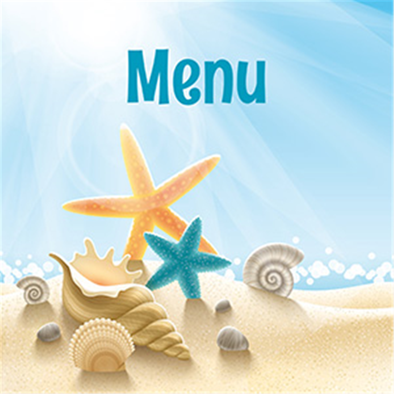 Menu personnalisable pour restaurant méditerranéen