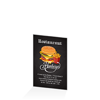 Carte de fidélité - Resto rapide hamburger : 54x85RV