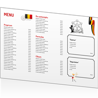 Set de table - Europe Belgique : A3