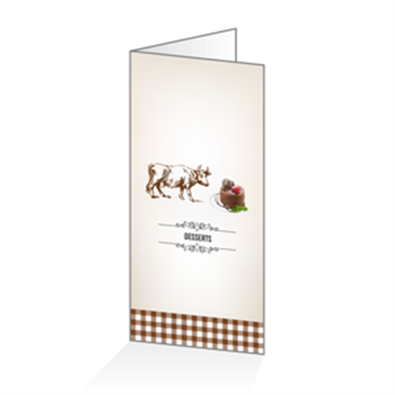 YaeTek Lot de 10 couvertures de menu pour restaurant/café 4 pages 8 vues 8,5 x 11 cm 