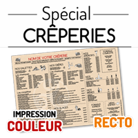  Set de table - Crêperies : A3 Recto seul