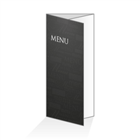 Menu - Typo noir : 6P14x30