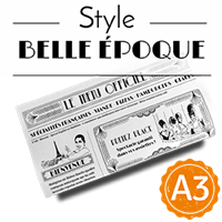  Menu - Journal Belle-epoque : A3RV