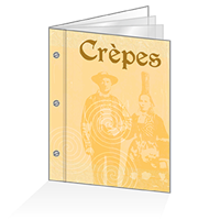 Porte-menu à vis - Crèpes : A4