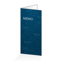 Menu - Typo bleu : 4P14x30