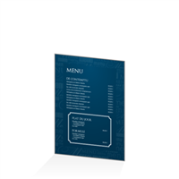 Menu - Typo bleu : A5RV