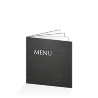 Menu - Typo noir : 8P21x21