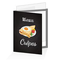 Porte menu - Restauration rapide crepes : A4