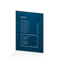 Menu - Typo bleu : A4RV