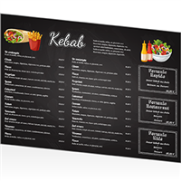 Set de table - Restauration rapide kebab : A3