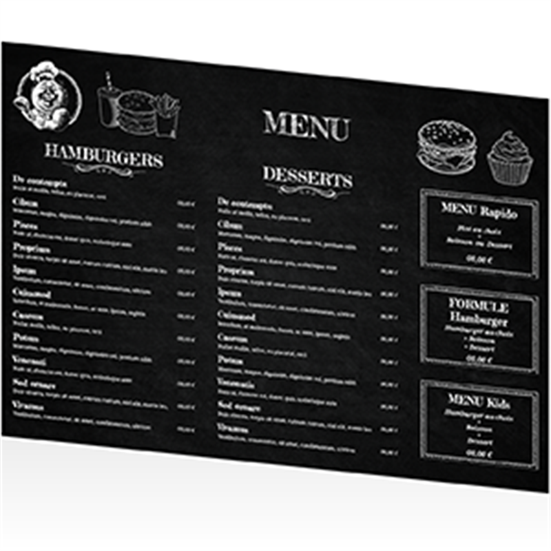 Set De Table Papier Format A3 A Personnaliser