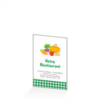 Carte de fidélité - BF végétarien : 54x85RV