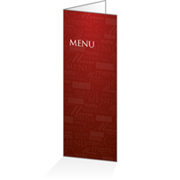 Menu - Typo bordeaux : 4P14x38