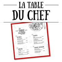 Set de table - Journal "La table du chef"