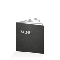 Menu - Typo noir : 12P21x21