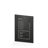 Menu - Typo noir : A5RV