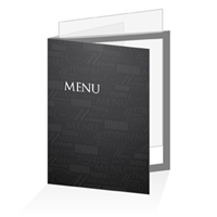 Porte menu - Typo noir : A4