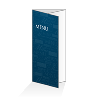 Menu - Typo bleu : 6P14x30